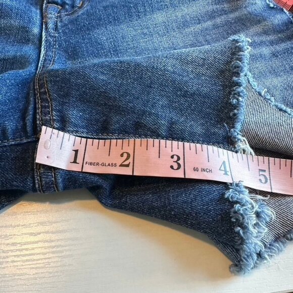 Madewell High Rise Jean Shorts Womens Size 25 Blue Denim Stretch Raw Hem - Picture 10 of 10